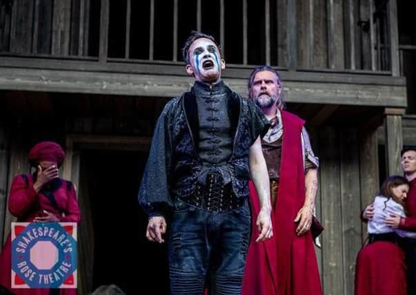 Leander Deeny as Ariel in The Tempest at Shakespeare's Rose Theatre. Picture by Charlotte Graham.