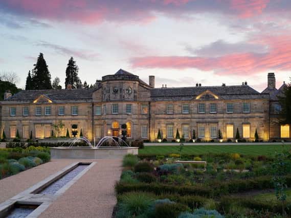Grade II* listed Grantley Hall restored by Valeria Sykes in a project that took over three years. It opened June 6, 2019, as one of the finest country house hotel and spas in the country.