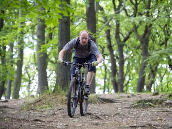 Cyclist Chris Maloney, who is appalled by the action of vigilantes alone cycling routes in the Peak District National Park. Picture by Scott Merrylees.