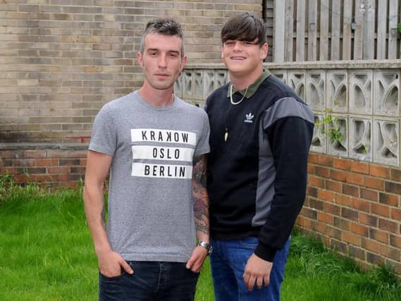 Joe Brook, 28, and Dylan Foster, 18, from Leeds have been praised by police for saving a man from drowning in Scarborough.