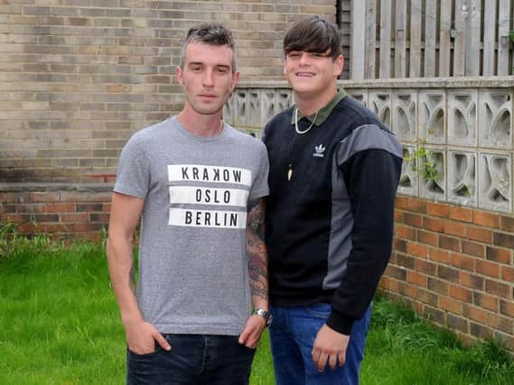 Joe Brook, 28, and Dylan Foster, 18, from Leeds have been praised by police for saving a man from drowning in Scarborough.