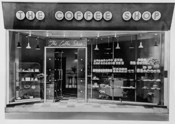Date:21st June 2019.
Picture James Hardisty.
YP Magazine, Artefacts that tell the story of Bettys over the past 100 years. Pictured Photographs of The Coffee Shop, Street Lane, Leeds, 1955.