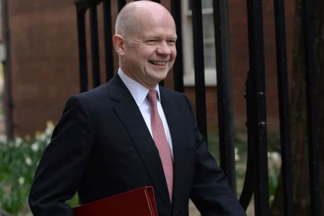 William Hague served as Foreign Secretary in David Cameron's government.