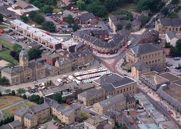An aerial view of Batley as MP Tracy Brabin calls for extra supprot for independent businesses.