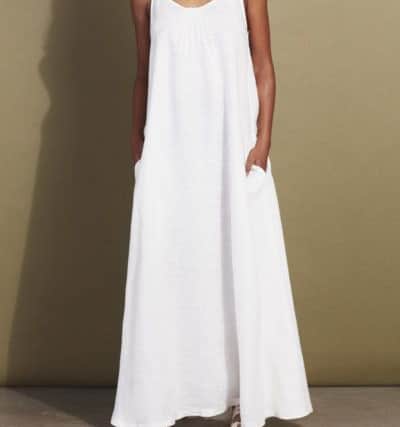 Scoop-neck linen maxi dress, £120, by Hope Fashion, which specialises in cool clothing for all ages, shapes and sizes. See www.hopefashion.co.uk.