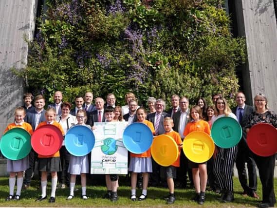 Pupils and councillors come together to tackle climate change.
