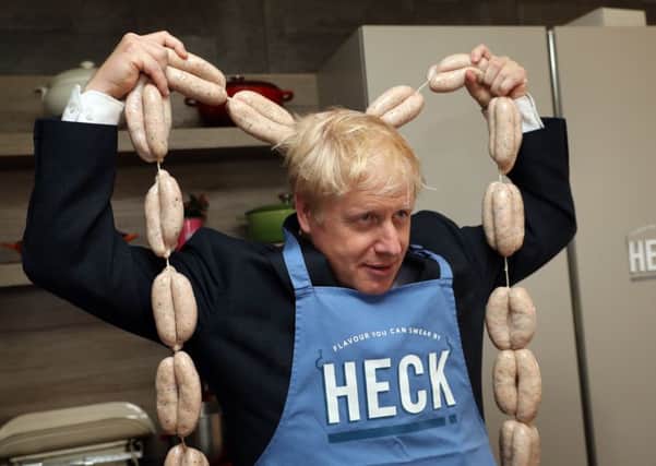 Boris Johnson visits Heck Food during the Tory leadership contest. Photo:  Glen Minikin Photography Limited.
