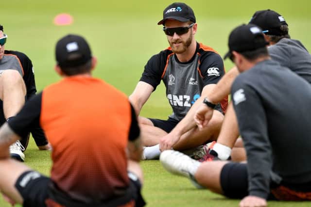 Strength in unity: New Zealand's Kane Williamson speaks to players ahead of their World Cup semi-final (Picture: PA)