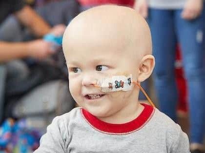 Felix, now two, was diagnosed with a brain tumour last July.