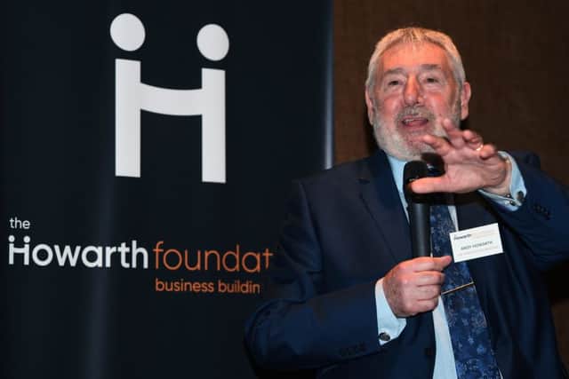 Leap of faith: Andy Howarth at a networking event hosted by the foundation earlier this year in Leeds. It is looking to encourage more businesses to take the leap of faith and help break the cycle of homelessness.