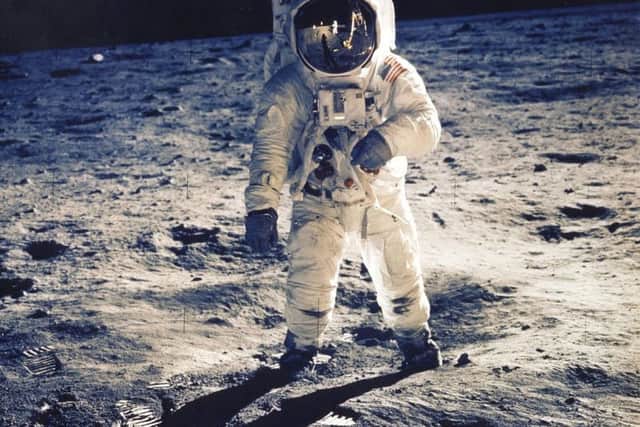 Buzz Aldrin on the moon. Picture: NASA/Getty