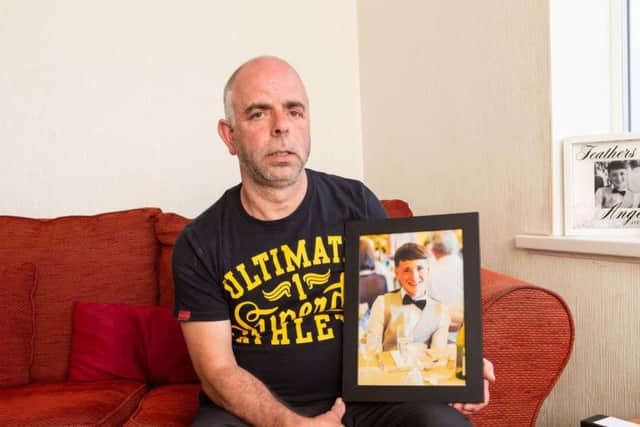 Robert Brown pays tribute to his son Jamie who was murdered at a Halloween party in Halifax in October last year.