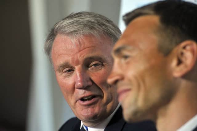 IN FOR THE LONG HAUL: Gary Hetherington , left and Leeds Rhinos' director of rugby, Kevin Sinfield. Picture Tony Johnson.