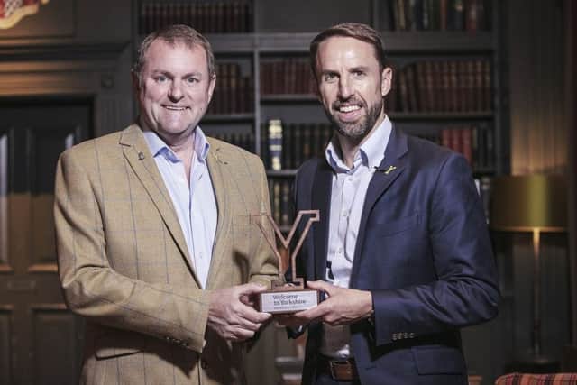 Sir Gary Verity when Welcome to Yorkshire made England football manager Gareth Southgate an 'honorary Yorkshireman' after last summer's World Cup.