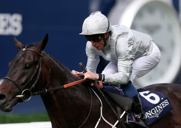 Dee Ex Bee - pictured winning Ascot's Sagaro Stakes earlierm this year under William Buick - is heading to the Goodwood Cup and a rematch with Stradivarius.