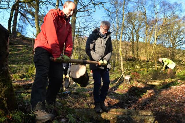 Work starts on £2.6 million project to protect people and wildlife at Hardcastle Crags, West Yorkshire. Part of a £2.6 million natural flood management project in West Yorkshire to help protect homes and nurture wildlife, which were devastated by the Boxing Day floods of 2015. One of the biggest investments of its kind to date in England, the work at Hardcastle Crags and Wessenden Valley, part of Marsden Moor and Gorpley Reservoir will use a combination of natural interventions to slow the flow of water along the Colne and Calder river catchments. Representatives from key partners, including National Trust, Yorkshire Water, the LEP and members of the local community will be building leaky dams.