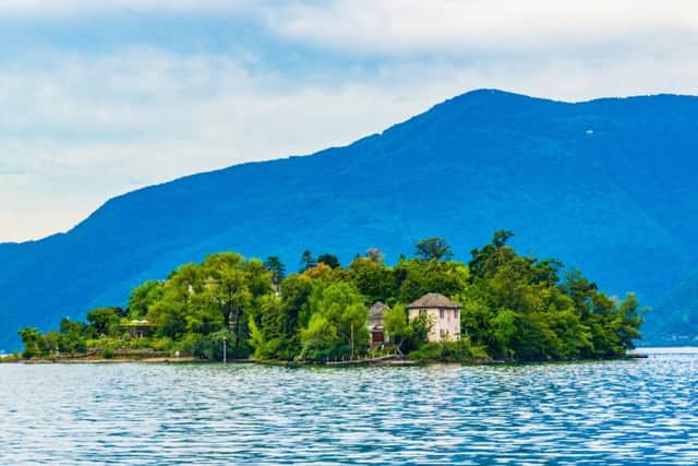 Isola di Brissago situated on Lake Maggiore.  (PA).