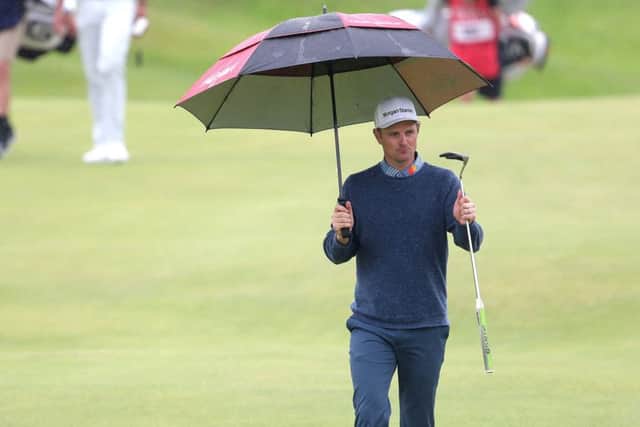 England's Justin Rose on the 18th green during day two of The Open Championship 2019 at Royal Portrush Golf Club. (Picture: PA)