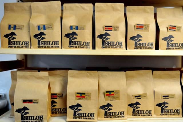 Shiloh's coffee on display at its new shop at Mabgate Mills in the city.