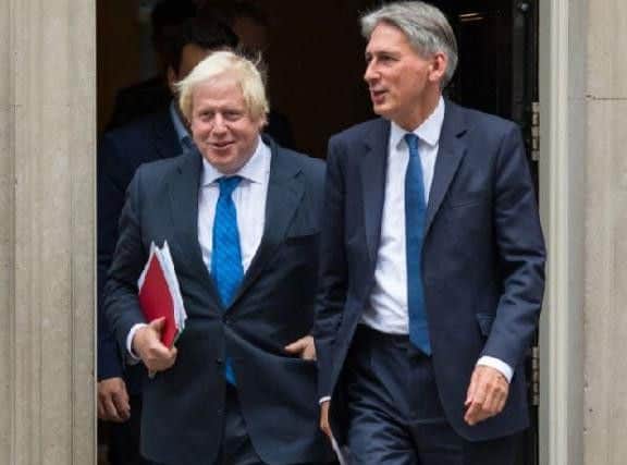 Boris Johnson with Chancellor, Philip Hammond
