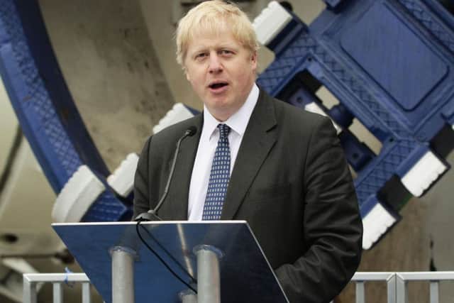 Boris Johnson, the then Mayor of London, gives an update on Crossrail.