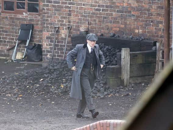 Cillian Murphy on the set of Peaky Blinders. Credit: Anita Maric / SWNS.com