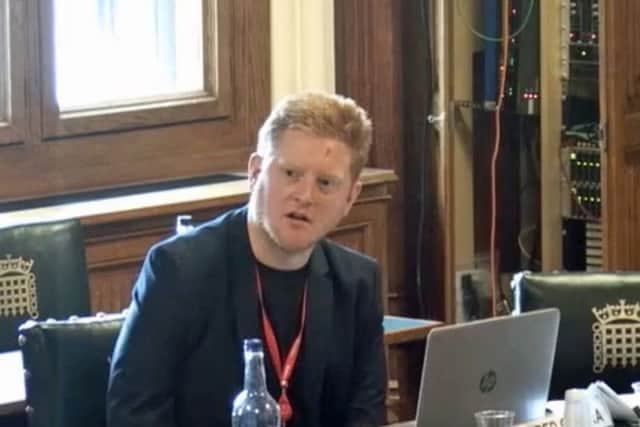 Jared O'Mara MP speaking during a Westminster Hall debate.