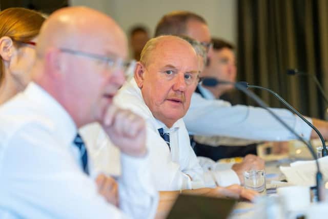 HANDING OVER: Outgoing RFL chairman, Brian Barwick. Picture: Allan McKenzie/SWpix.com
