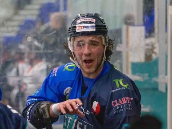 IMPRESSED: Sheffield Steeldogs' player-coach, Ben Morgan. Picture courtesy of Peter Best.