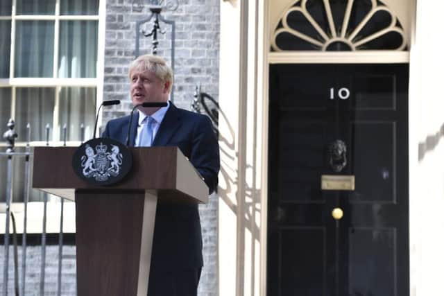 Boris Johnson appointed a radical Cabinet after addressing the nation in Downing Street.