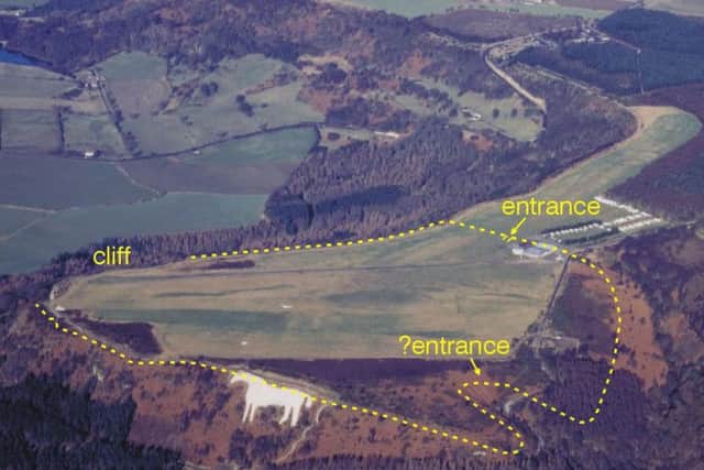 A map of the hill fort site