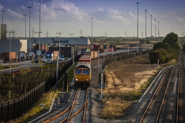Gateway: iPort Rail, the transport hub connecting the 337-acre iPort logistics park in Doncaster. PHOTO: Ross Vincent