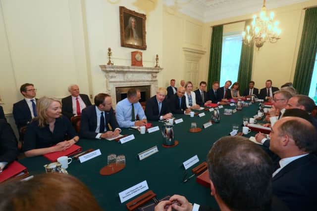 The first meeting of the new-look Cabinet has been held by Boris Johnson.