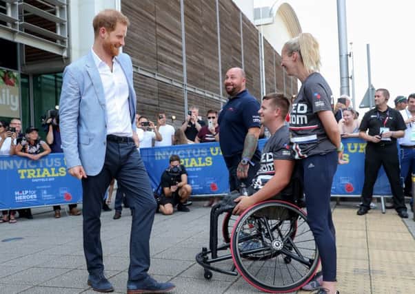 Prince Harry visited the Invictus Trials during his time in Sheffield. Photo by Chris Jackson/Getty Images