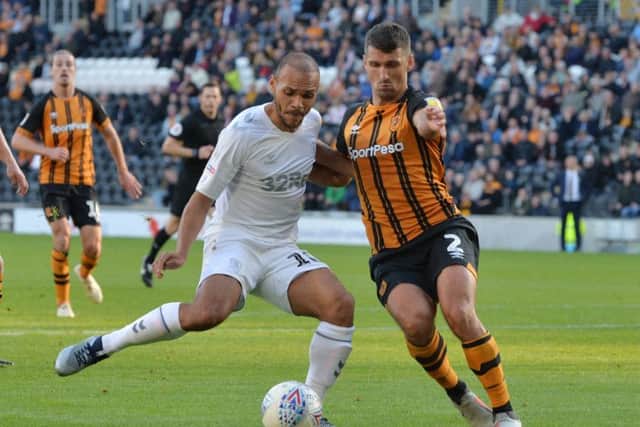 Eric Lichaj, right, has been named as Hull City captain. Picture: Bruce Rollinson.