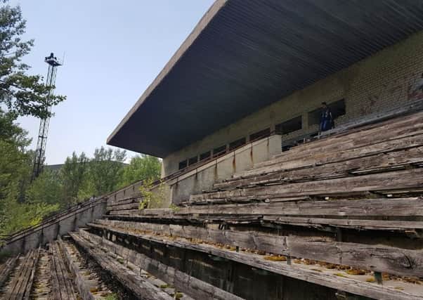 Sad sight: The abandoned stadium.