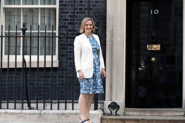 Tne equalities brief has been added to Amber Rudd's full-time job as Work and Pensions Secretary.