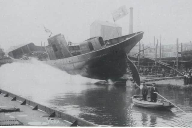 The Vera is floated in the 1940s