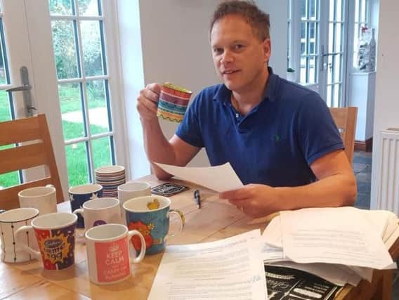 Conservative MP Grant Shapps posted this picture on social media following the publication of the Brexit Withdrawal Agreement. Credit: Twitter