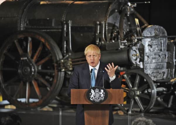 Prime Minister Boris Johnson giving a speech on domestic priorities at the Science and Industry Museum in Manchester. PRESS ASSOCIATION Photo. Picture date: Saturday July 27, 2019. See PA story POLITICS Tories. Photo credit should read: Rui Vieira/PA Wire