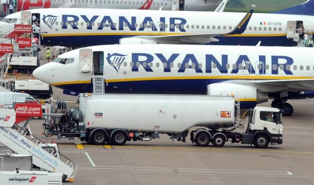 Library image of Ryanair aircraft at Leeds Bradford Airport. Picture Tony Johnson.