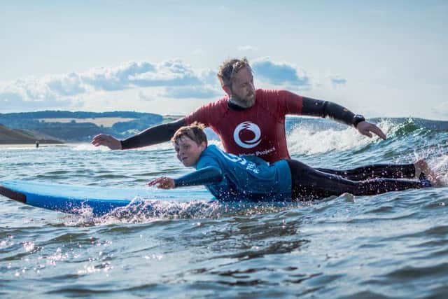 The Wave Project runs surf therapy courses in Scarborough.