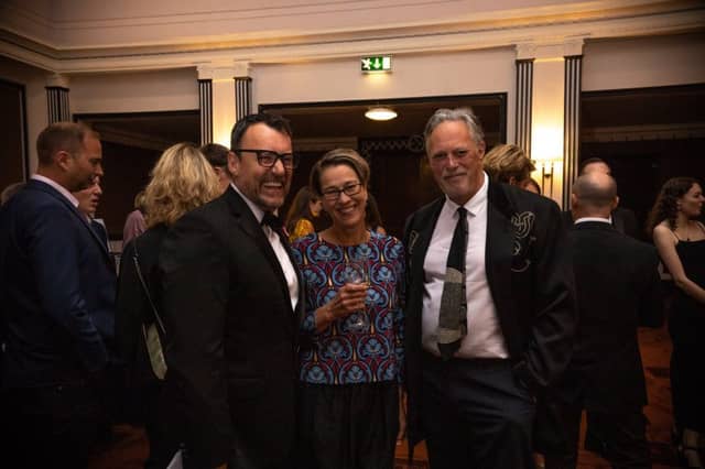 Friends of Dorothy founder Craig Burton with the Countess and Earl of Harewood