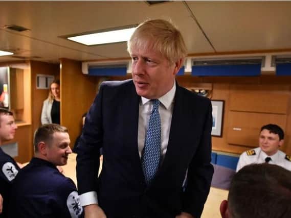 Boris Johnson during a visit to Scotland earlier this week. Picture: PA