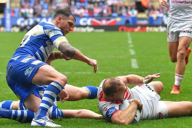 St Helens reached the Challenge Cup final on Saturday with victory over part-time Halifax. PIC: Dave Howarth/PA Wire.