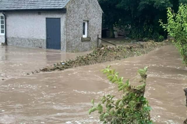 Flooding in North Yorkshire. Photos provided by Swaledale Mountain Rescue Team.