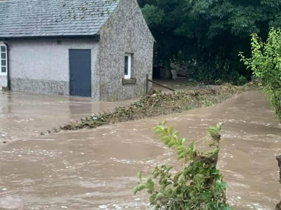 Flash flooding devastated the Yorkshire Dales. Photo provided by Swaledale Mountain Rescue Team.