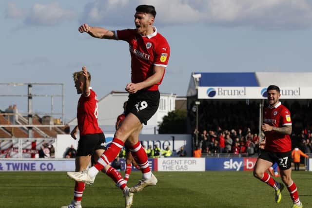 Barnsley's Kieffer Moore: Key role last season.