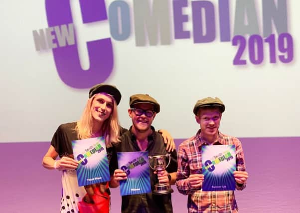 Umby Winters, David Bawden and David Eagle who triumped at the Great Yorkshire Fringe New Comedian of the Year 2019.