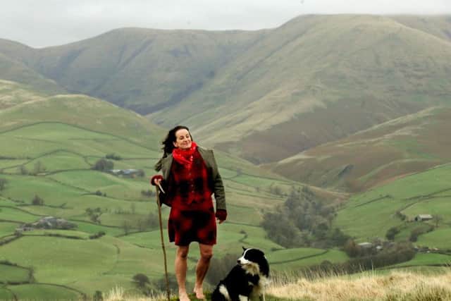 Alison runs the farm on her own alongside her tweed fashion business